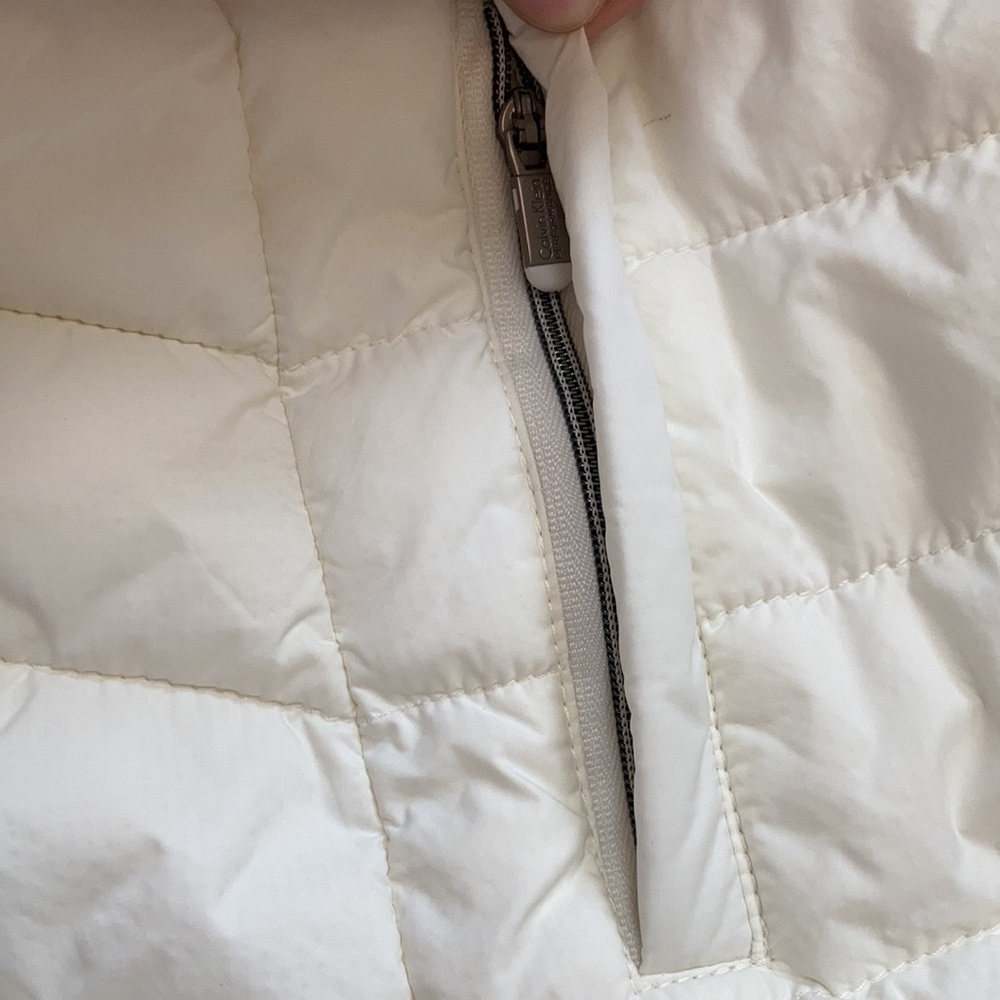 Calvin Klein Performance Off White Zip Vest Large - Picture 11 of 15